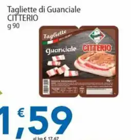 Sidis Tagliette di Guanciale Citterio offerta