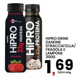 Interspar Hipro drink Danone stracciatella/fragola e lampone offerta