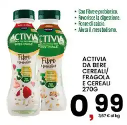 Interspar Activia da bere cereali/fragola e cereali offerta