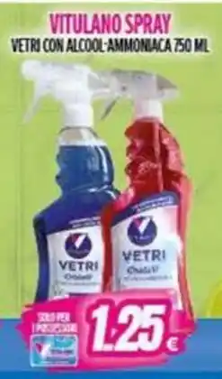Vitulano Drugstore Vitulano spray vetro con alcool-ammoniaca offerta