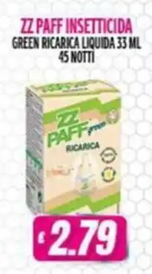 Vitulano Drugstore Zz Paff green ricarica offerta