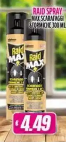 Vitulano Drugstore Raid Max spray scarafaggi e formiche offerta