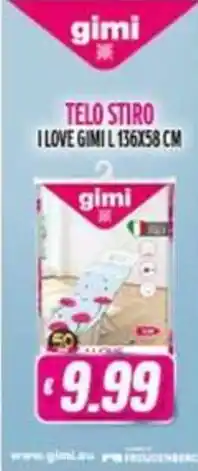 Vitulano Drugstore Telo stiro I love Gimi offerta