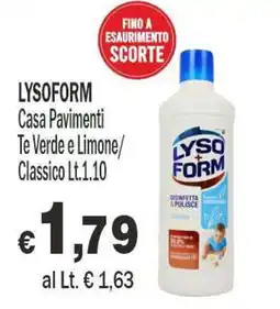 Primo Prezzo Lysoform casa pavimenti offerta