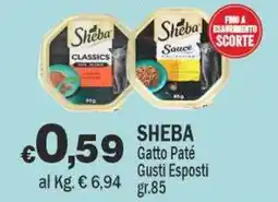 Primo Prezzo Sheba Gatto Paté offerta