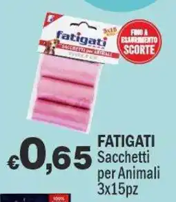 Primo Prezzo Fatigati Sacchetti per Animali offerta