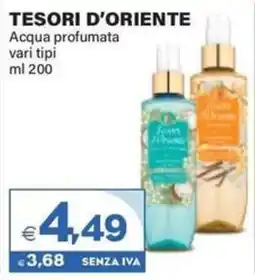 Boningros Cash and Carry Tesori D'Oriente Acqua profumata offerta