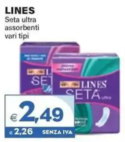 Boningros Cash and Carry Lines seta ultra assorbenti offerta