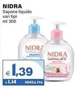 Boningros Cash and Carry Nidra Sapone liquido offerta