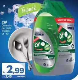Boningros Cash and Carry Cif Detersivo per piatti Tripack offerta