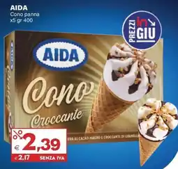 Boningros Cash and Carry Aida cono panna offerta