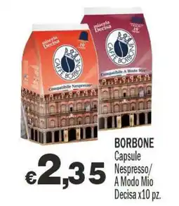 Primo Prezzo Borbone capsule nespresso offerta