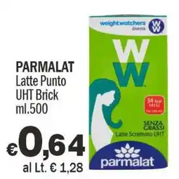 Primo Prezzo Parmalat Latte Punto UHT Brick offerta