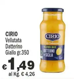 Primo Prezzo Cirio vellutata datterino giallo offerta