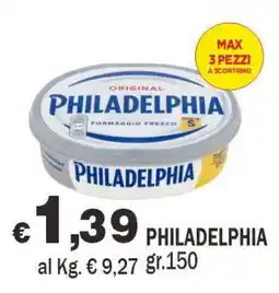 Primo Prezzo Philadelphia formaggio fresco offerta