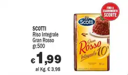 Primo Prezzo Scotti Riso Integrale Gran Rosso offerta
