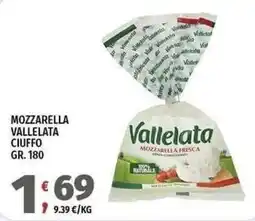 Vivo Supermercati Mozzarella vallelata ciuffo offerta