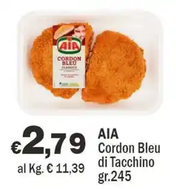 Primo Prezzo AIA Cordon Bleu di Tacchino offerta