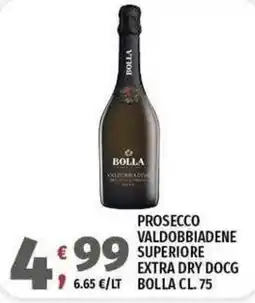 Vivo Supermercati Prosecco Valdobbiadene Superiore Extra Dry DOCG Bolla offerta