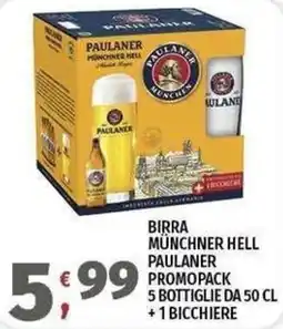 Vivo Supermercati Birra Münchner Hell Paulaner offerta