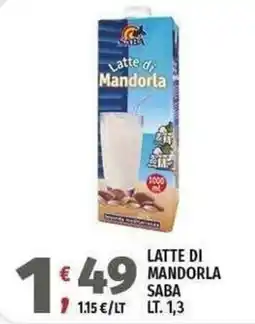 Vivo Supermercati Latte di Mandorla Saba offerta
