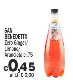 Primo Prezzo San Benedetto Zero Ginger/Limone/Aranciata offerta