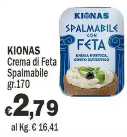 Primo Prezzo Kionas Crema di Feta Spalmabile offerta