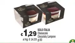 Primo Prezzo Solo Italia Cheesecake Cioccolato/Lampone offerta