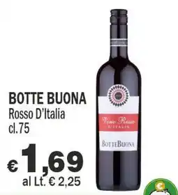 Primo Prezzo Botte Buona Rosso D'Italia offerta