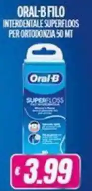 Vitulano Drugstore Oral-B filo interdentale superfloss per ortodonzia offerta