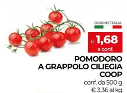 In Coop Pomodoro a grappolo ciliegia Coop offerta