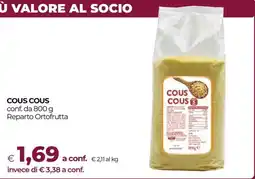 In Coop Cous Cous offerta