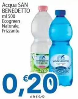 Sidis Acqua SAN BENEDETTO Ecogreen Naturale, Frizzante offerta