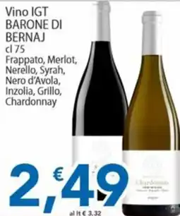 Sidis Vino IGT Barone di Bernaj offerta