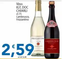 Sidis Lambrusco Frizzantino Chiarli offerta