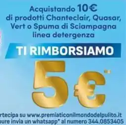 Vitulano Drugstore Prodotti Chanteclair, Quasar, Vert o Spuma di Sciampagna linea detergenza offerta
