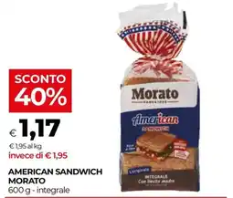 In Coop American Sandwich Morato offerta