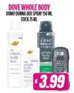 Vitulano Drugstore Dove whole body deo offerta