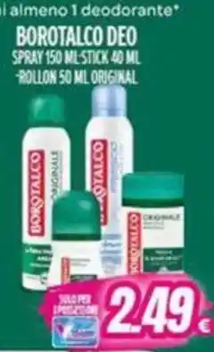 Vitulano Drugstore Borotalco deo offerta