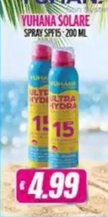 Vitulano Drugstore Yuhana solare spray spf15 offerta