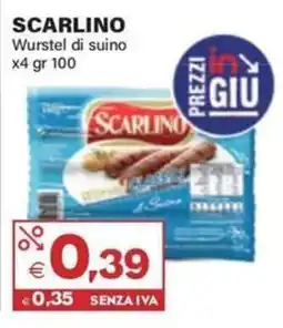 Boningros Cash and Carry Scarlino Wurstel di suino offerta