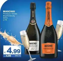Boningros Cash and Carry Maschio Prosecco Treviso Brut/Extra dry offerta