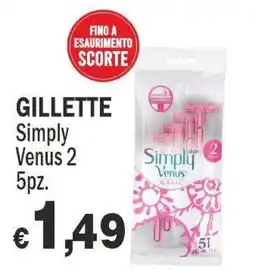 Primo Prezzo Gillette Simply Venus 2 offerta