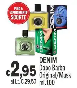 Primo Prezzo Denim Dopo Barba Original/Musk offerta