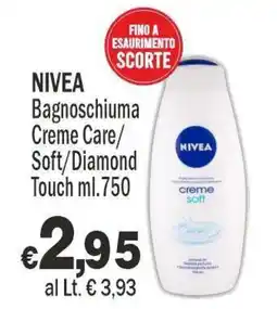 Primo Prezzo NIVEA Bagnoschiuma Creme Care Soft Diamond Touch offerta