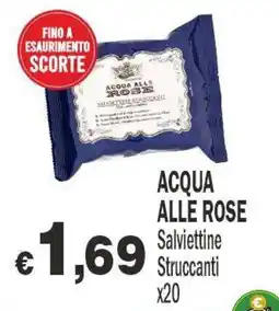 Primo Prezzo Acqua alle Rose Salviettine Struccanti offerta