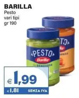 Boningros Cash and Carry Barilla Pesto offerta