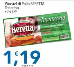 Sidis Wurstel di Pollo BERETTA Tenerino offerta