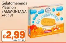 Sidis Gelatomerenda Plasmon Sammontana offerta
