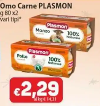 Sidis Omo Carne PLASMON offerta